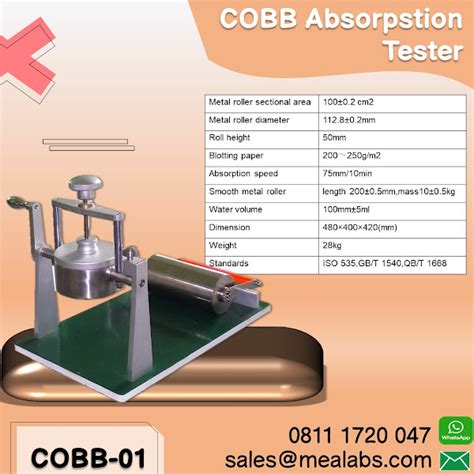 Cobb Absorbency Tester distributor|cobb tester for sale.